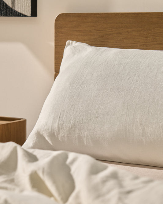 Simmel set od 2 jastučnice od mješavine lana u ecru boji 50 x 80 cm