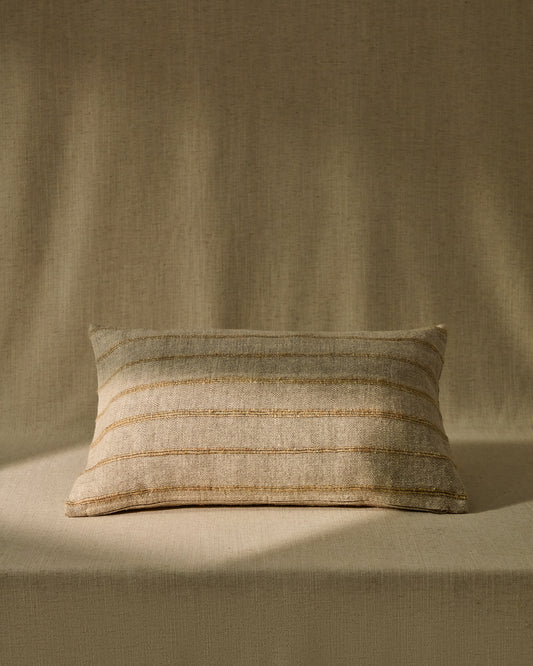 Cushion cover Riena made of cotton and viscose, beige, 40 x 60 cm