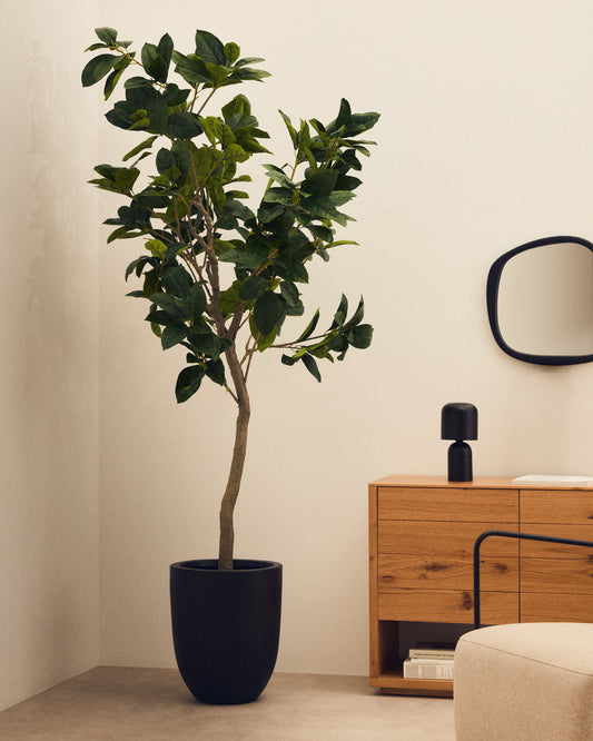 Artificial ficus in a black pot 210 cm