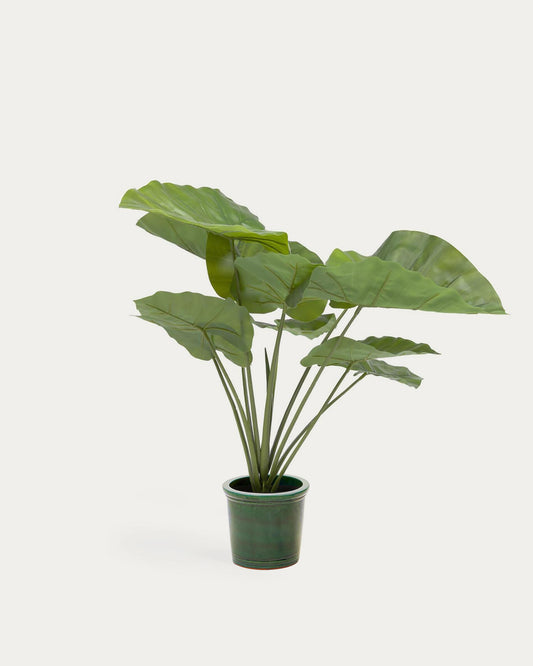 Artificial alocasia Odora with black pot 57 cm
