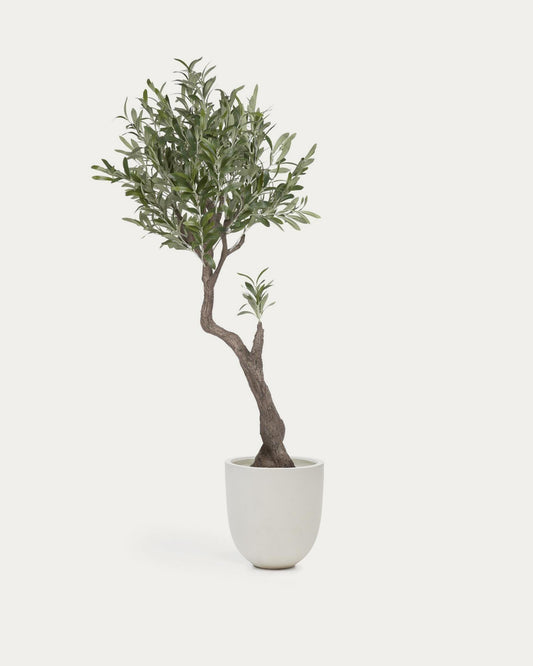 Artificial olive tree with black pot 140 cm