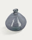 Brenna vase in 100% recycled blue glass, 33 cm