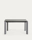 Axis porcelain extendable table in Hydra Lead finish with anthracite steel legs 140(200)cm