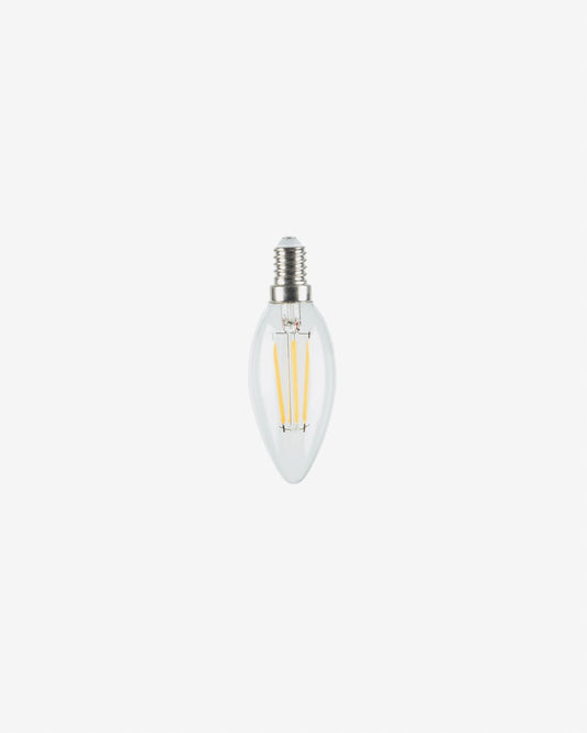 LED bulb E14 bulb of 4V and warm light of 35 mm