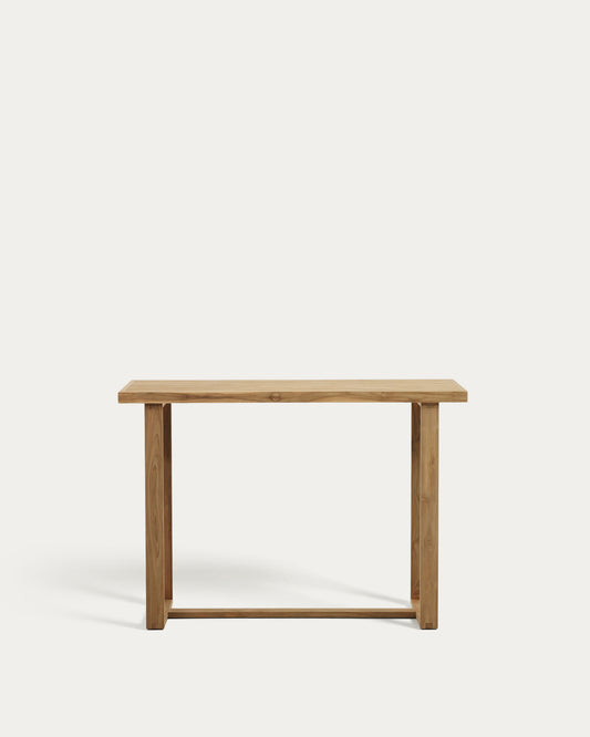 Canadell 100% outdoor bar table in solid recycled teak wood, 140 x 70 cm