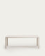 Culip aluminijumski spoljni sto u beloj boji, 220 x 100 cm
