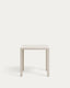 Culip aluminium outdoor table in powder coated white finish, 77 x 77 cm