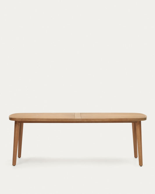 Maset 100% prikladan sto na otvorenom od punog drveta eukaliptusa, 225 x 100 cm, FSC