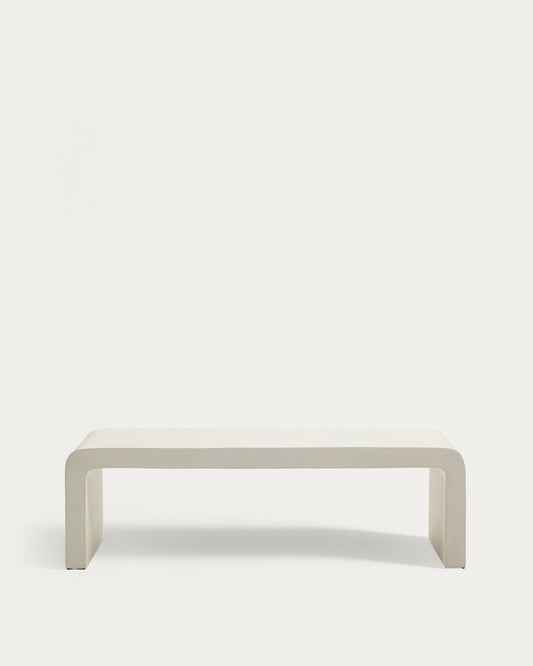 Aiguablava sto za kafu od belog cementa, 135 x 65 cm