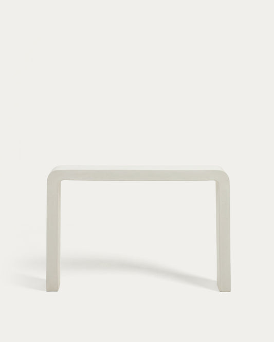 Aiguablava konzolni sto od belog cementa, 120 x 80 cm