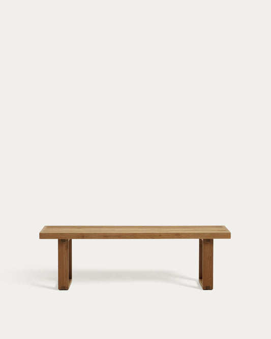 Canadell 100% outdoor bench in solid recycled teak wood, 170 cm