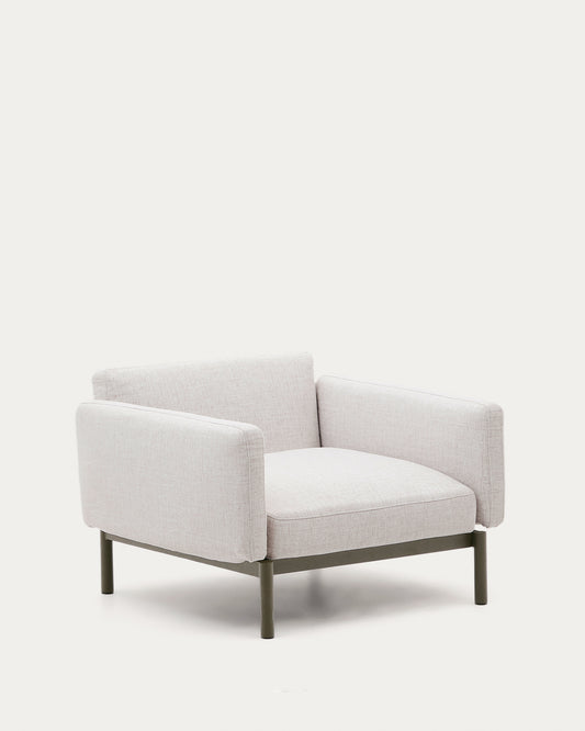 Sorells spoljna modularna fotelja od aluminijuma sa zelenom završnom obradom