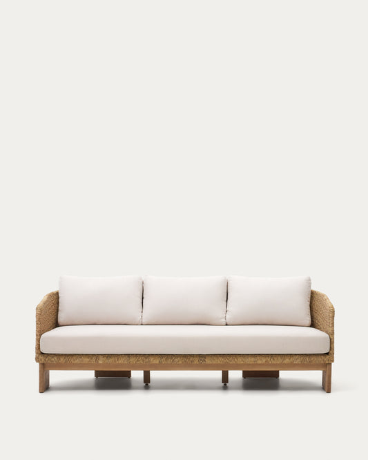 Xoriguer trosed sofa od sintetičkog ratana i punog drveta eukaliptusa, 223 cm FSC 100%