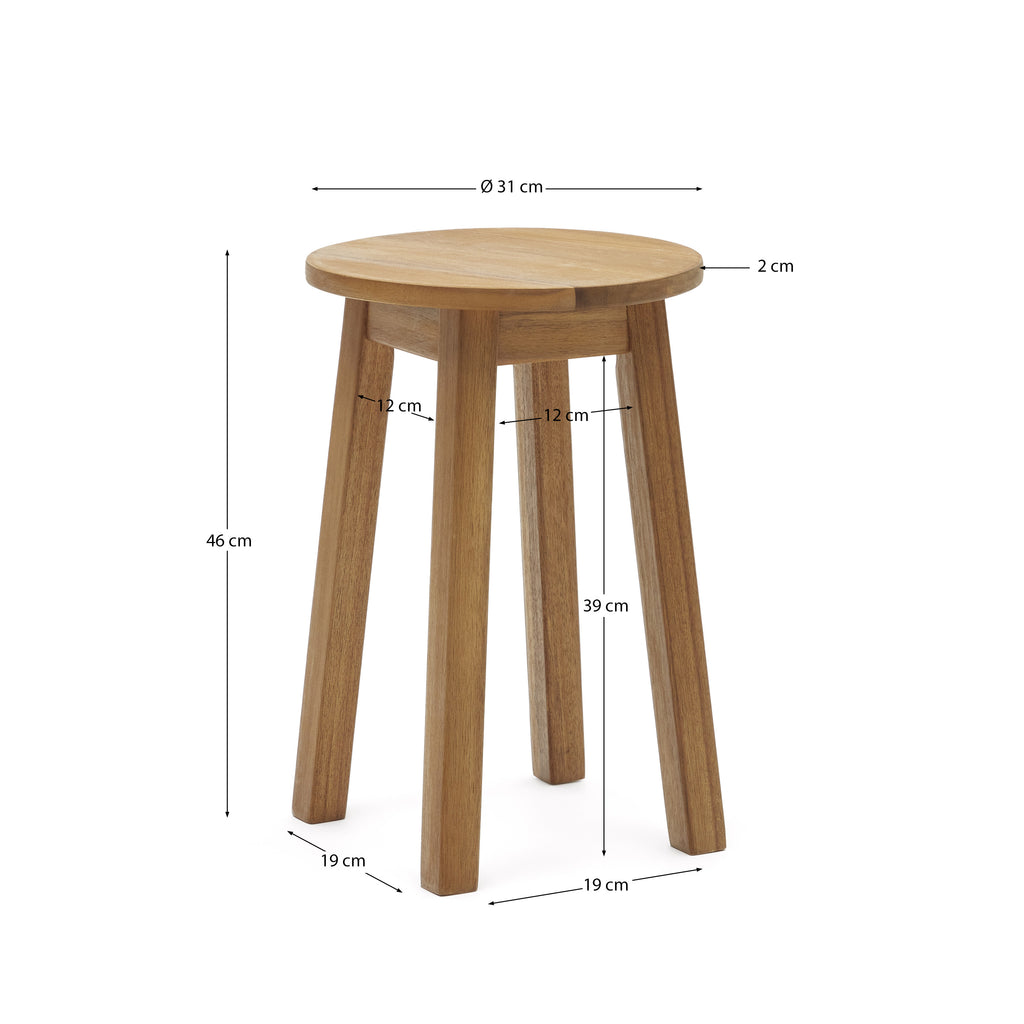 Amel spoljni oslonac za noge napravljen od punog bagremovog drveta FSC 100%