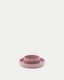 Lili plate and bowl set in pink silicone