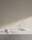 Fluvia metalno postolje za lampu sa belom završnom obradom, 250 cm