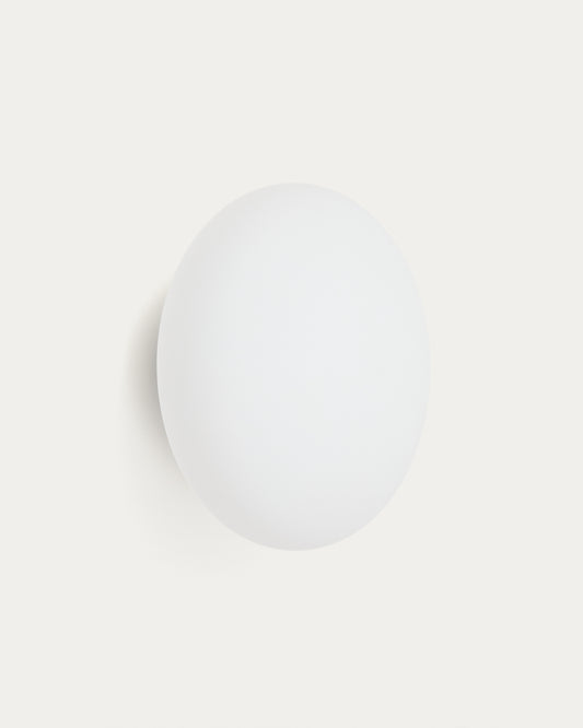 Bamila zidna lampa od dimljenog stakla i nikla, Ø25cm