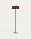 Aldet outdoor solar floor lamp in terracotta cable Ø46cm