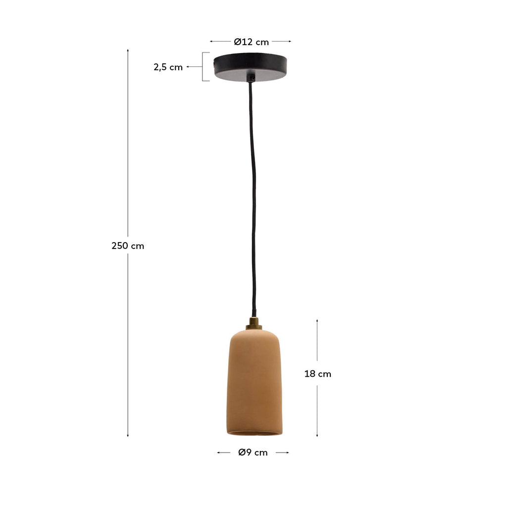 Madsen plafonska lampa od terakote Ø8cm