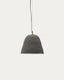 Lisora plafonska lampa od braon papir-mašea, Ø25cm