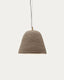Lisora plafonska lampa od braon papir-mašea, Ø35cm