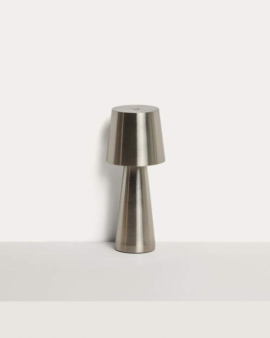Arenys mala stona lampa od metala sa sjajnom srebrnom završnom obradom