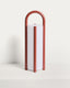 Leros large portable table lamp in terracotta polyethylene and steel