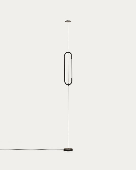 Bow crna aluminijumska plafonska lampa, Ø 16 cm