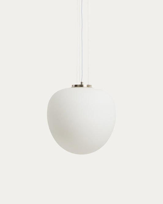 Ardali plafonska lampa od dimljenog stakla i čelika sa brušenom završnom obradom, Ø25cm