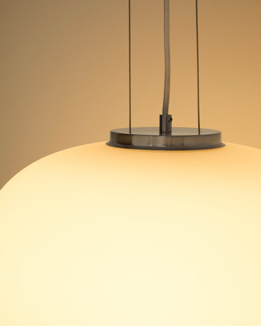 Ardali chandelier made of smoked glass and steel with a brushed finish Ø40 cm