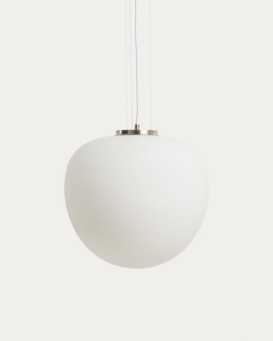 Ardali plafonska lampa od dimljenog stakla i čelika sa brušenom završnom obradom, Ø40cm