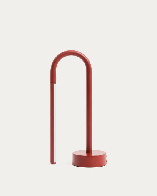 Bow crvena aluminijumska prenosiva stona lampa