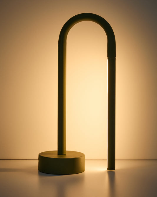 Bow zelena aluminijumska prenosiva stona lampa