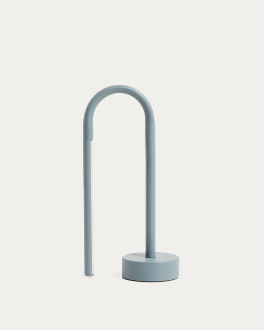 Bow plava aluminijumska prenosiva stona lampa