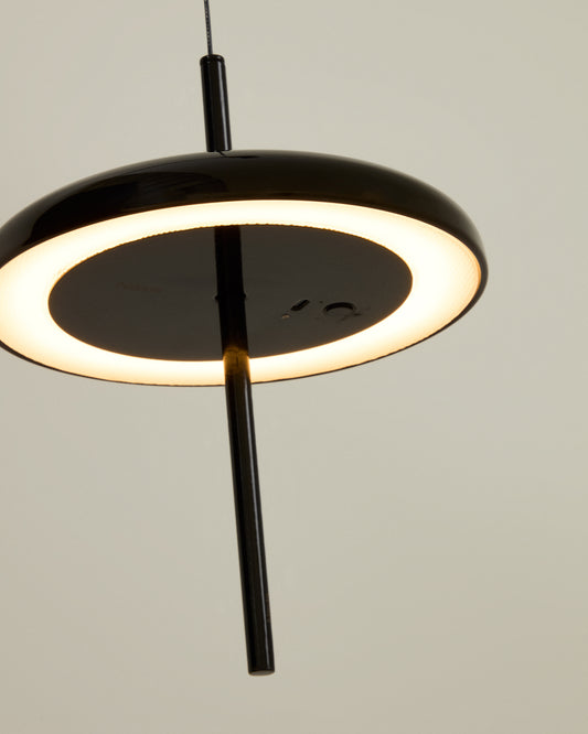 Porte black aluminum portable ceiling lamp Ø 16 cm