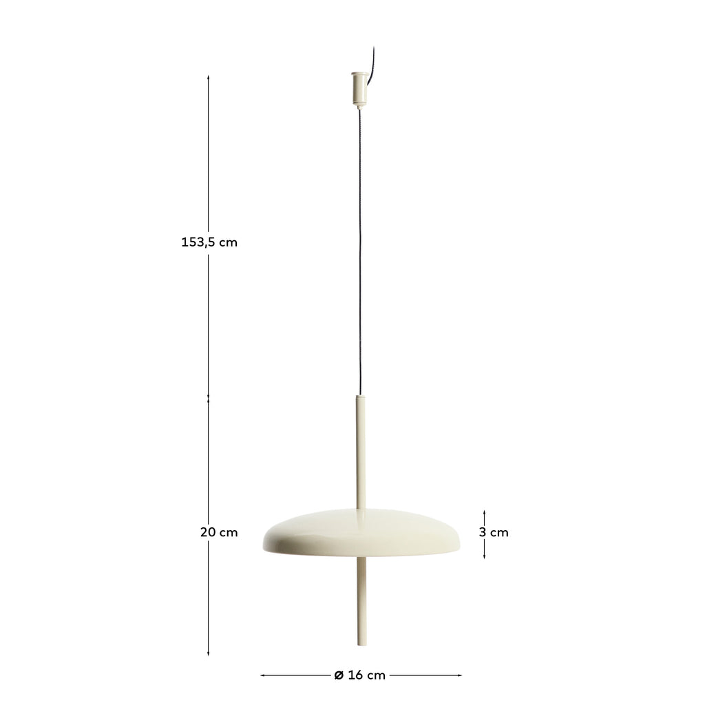 Porte light gray aluminum portable ceiling lamp Ø 16 cm