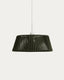 Aldet abažur za plafonsku lampu od zelenog pljosnatog kanapa, Ø46cm