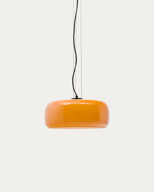 Reig narandžasta staklena plafonska lampa, Ø 38 cm