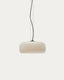 Reig svetlo siva staklena plafonska lampa, Ø 38 cm