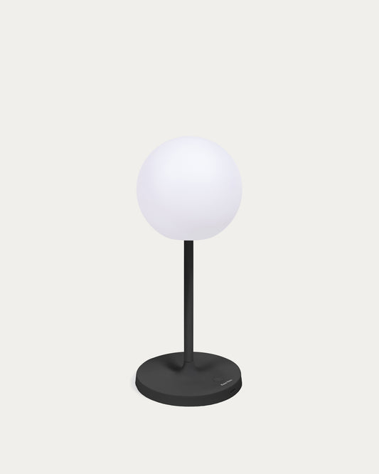 Dinesh spoljna stona lampa od crnog aluminijuma 40 cm