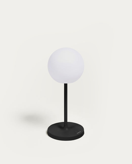 Dinesh outdoor table lamp in black aluminium 40 cm