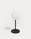 Dinesh outdoor table lamp in black aluminium 40 cm
