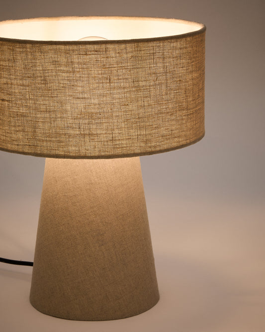 Algaida stona lampa od sive tkanine