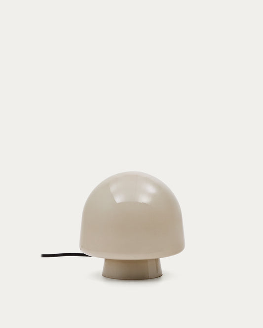 Reig siva staklena stona lampa