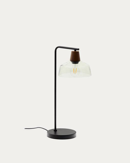 Silex stona lampa sa metalnom nogom od zelenog stakla