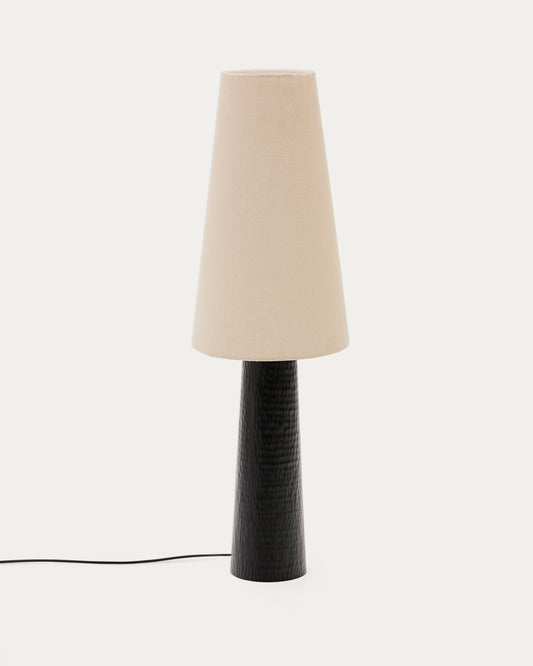Senni stona lampa sa metalnom bazom u crnoj boji