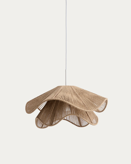 Pontos ceiling lamp shade in jute with a natural finish, Ø 50 cm