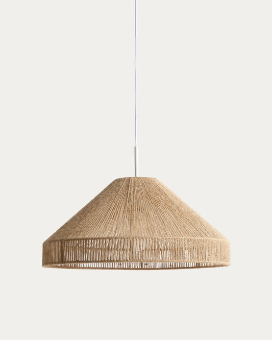 Pontos ceiling lamp shade in jute with a natural finish, Ø 45 cm