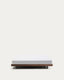 Norlen bed base in walnut veneer with dark finish for 160 x 200cm mattress FSC Mix Credit
