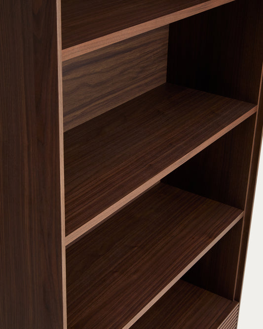 Norlen walnut veneer shelf FSC Mix Credit 90 x 190 cm